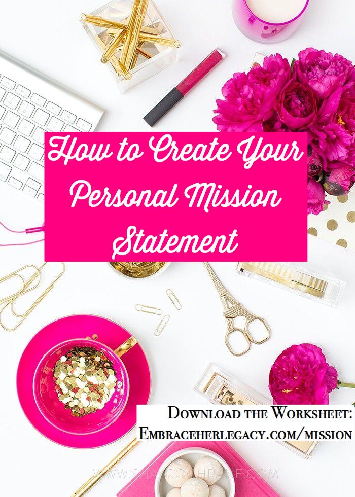 Your Personal Mission Statement Worksheet
